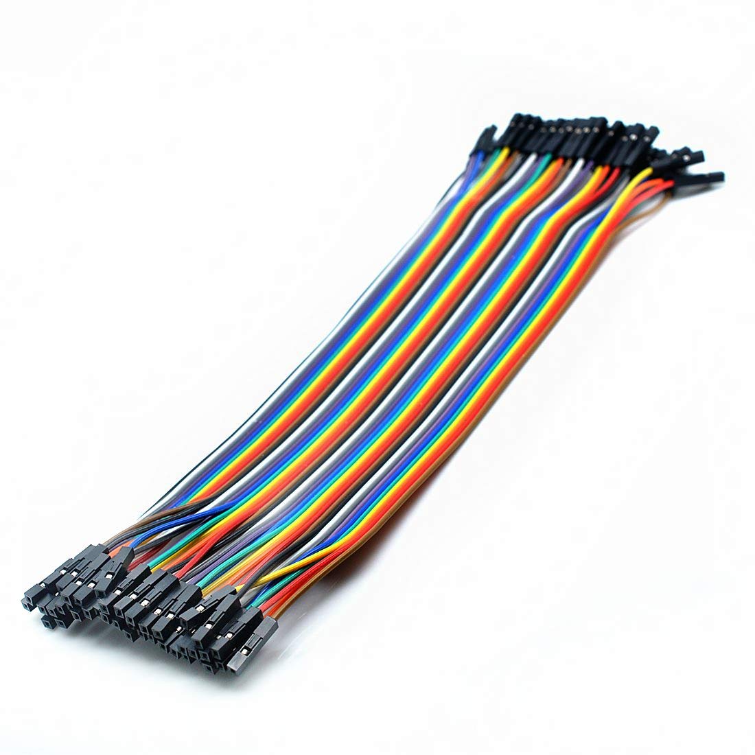 120Pz Cavi Jumper Femmina-Femmina 20cm, Fili Multicolore per Arduino Raspberry Pi Breadboard, Kit Cavi per Progetti Elettronici DIY (3x40)