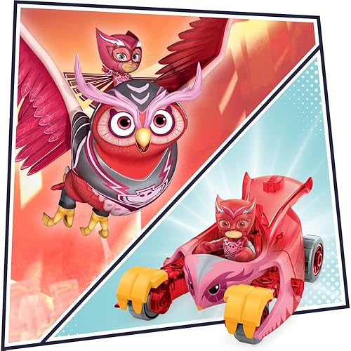 Miniatura 5 de PJ Masks Animal Power Owl Glider - Juguete preescolar con figura de acción Owlette para niños a partir de 3 años