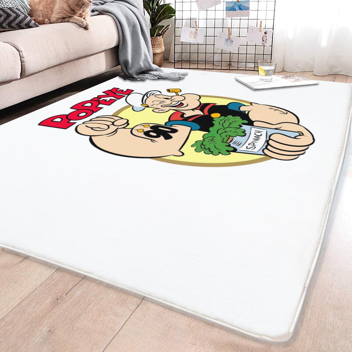 Amazon｜大力水手ポパイ ポパイ カーペットフロアマット ラグ 