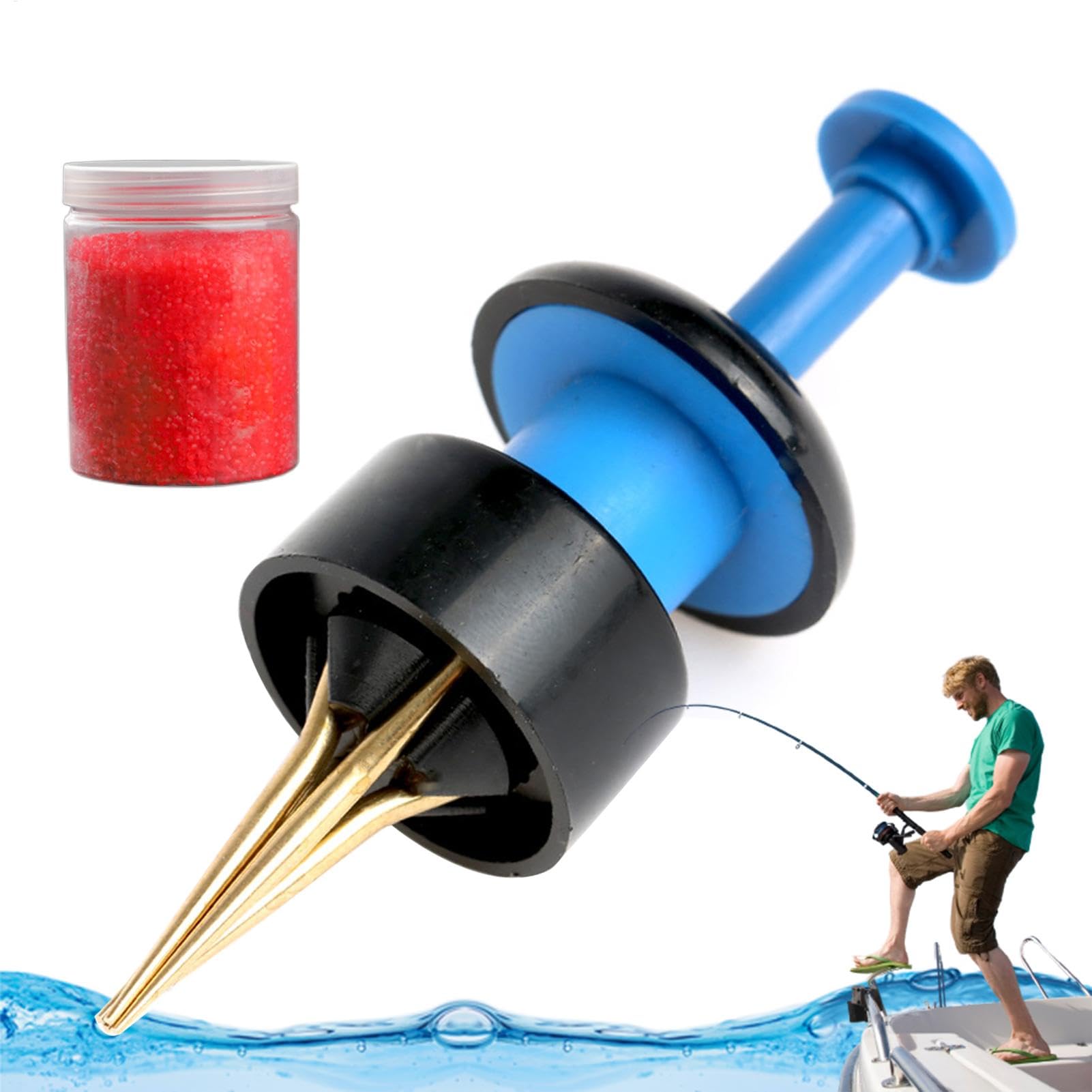 Generico Fasce per Esche, Strumento per Legare Pellet per la Pesca,Bander per Pellet Antiscivolo per Esca - Bander per Esche per Attrezzatura da Pesca alla Carpa, Clip per Pellet, Kit di per la Pesca