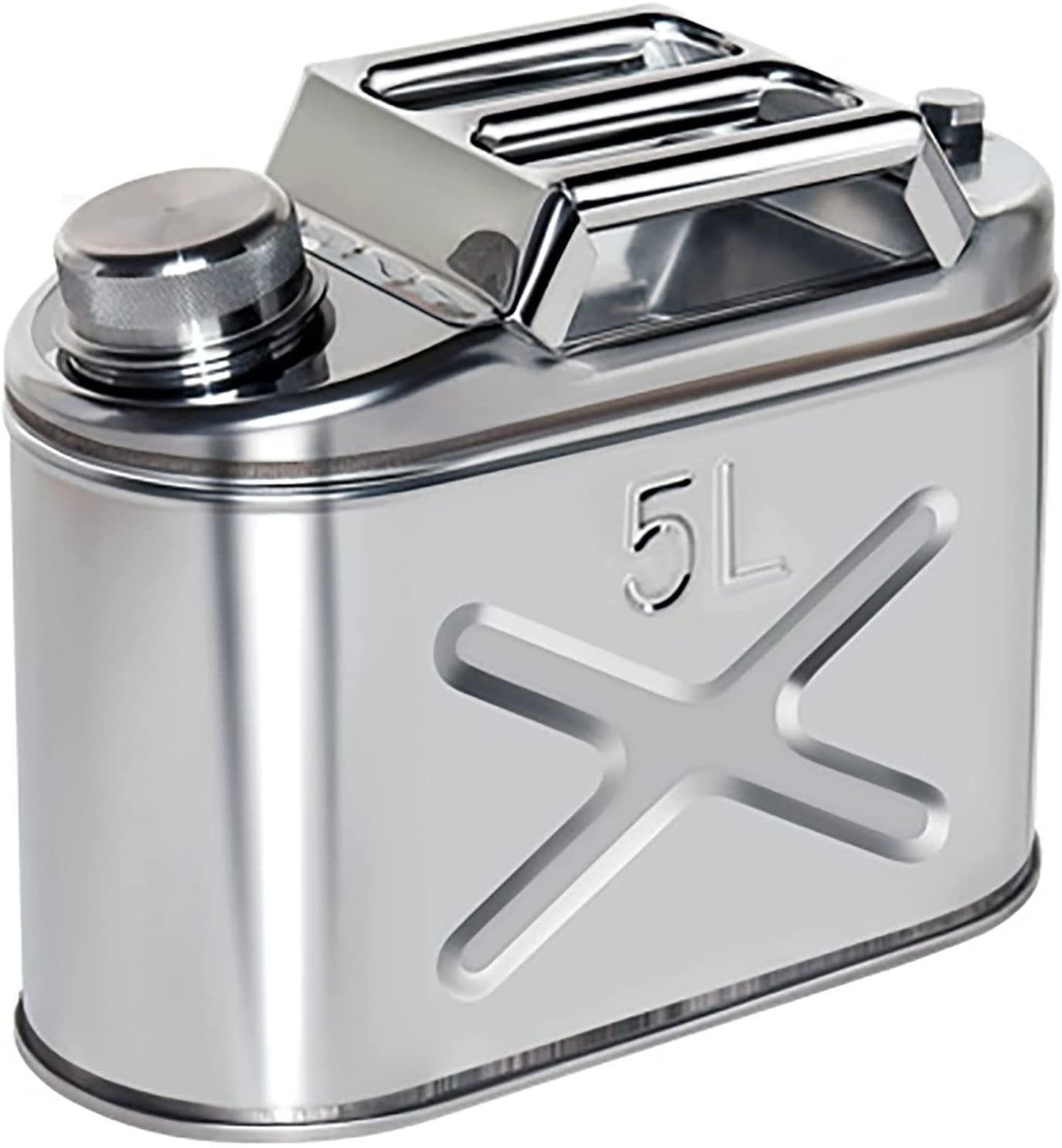 Buy AACXRCR Portable Jerry Can 5L,10L Fuel Tanks 304 Stainless Steel
