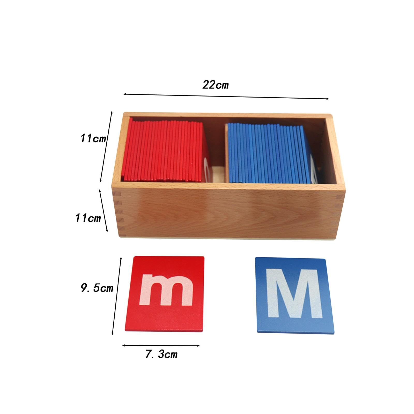 Lernkarten für Kinder, Alphabet Lernkarten Aus Holz für Spiel, Reise Und Interaktion