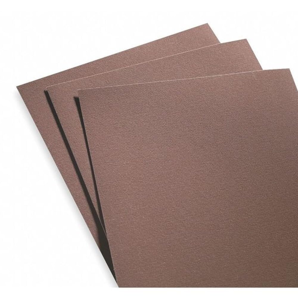 Metalite Cloth Sheet 9" x 11" P150 Grit Aluminum Oxide by Norton – 11"L x 9"W x 0.01"H, Aluminum Oxide, Brown, Pack of 50, Model 66261126337