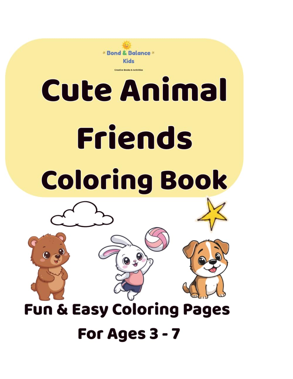 Cute Animal Friends Coloring Book