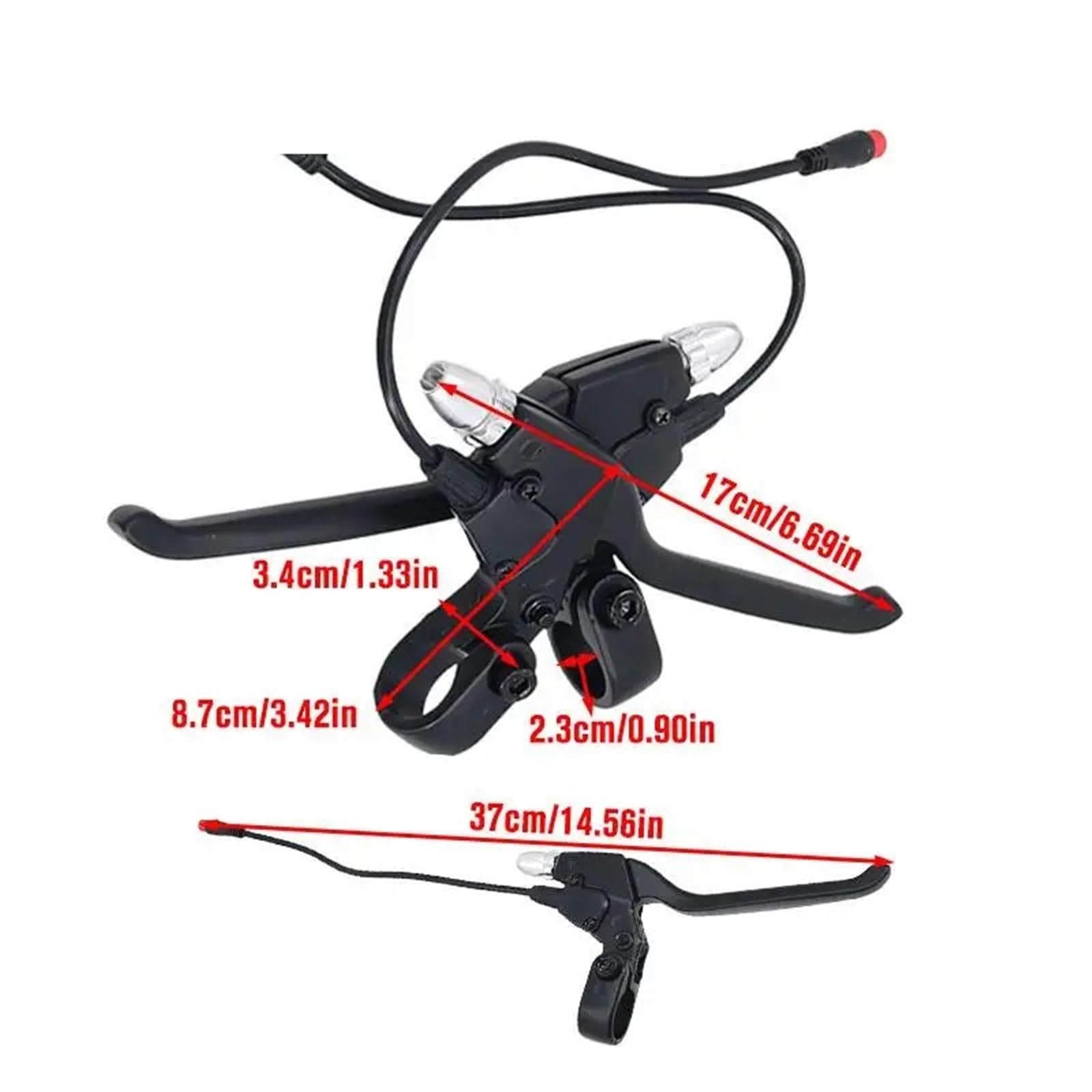 1 Leva Freno di Potenza for Monopattino Elettrico KU-Goo M4 PRO Kick Scooter E-Bike Maniglia di Ricambio in Lega di Alluminio