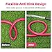WELLUCK Garden Hose 5/8 in x 3 ft, Heavy Duty Durable Anti Kink Flexible Garden Water Hose for Drinking Water Safe BPA Free, All-weather Lightweight Water Hose for Garden RV Camper Marine