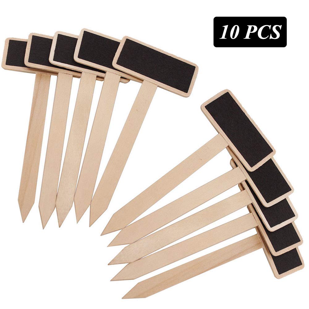 20 Pflanzenschilder Aus Holz - Mini Tafeln Für Kräuter & Gemüse