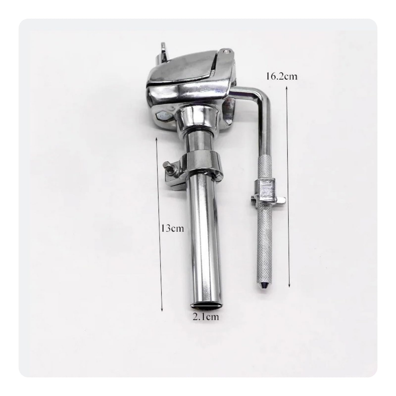 Qianly Tom-Halter mit Klemmenkopf verstellbar Schlagzeug-Halterung mit Klemme zu montieren Drum-Rack-Klemme für Schlagzeuger, Proberaum , 13 Cm