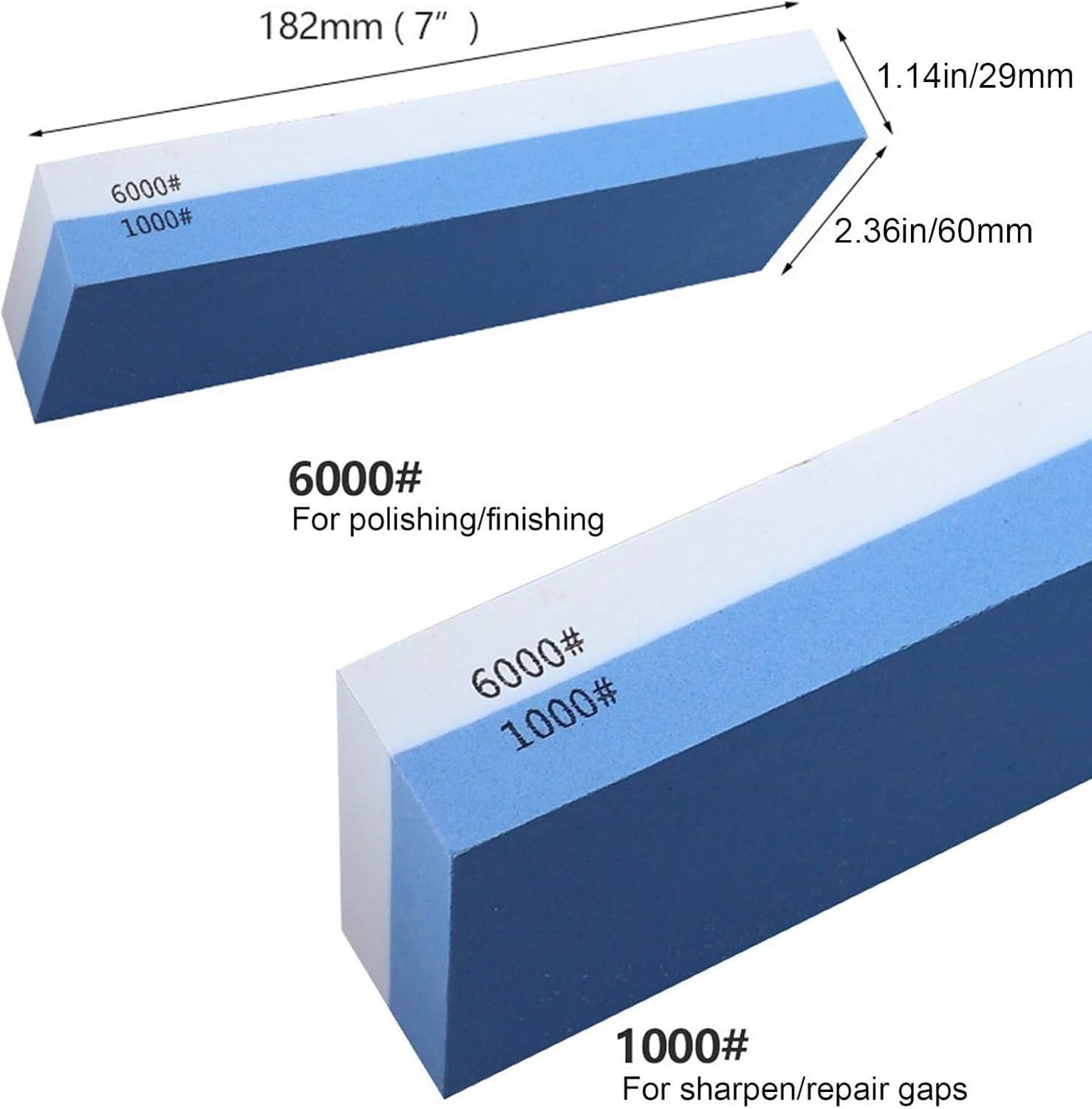 Meißel Schärfer mit Doppelseitigen Schleifsteinen, 6000er, 2 Stück, 2 Pcs