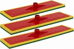 KIT 3 Rodo Abrasivo Esponja 40CM PLUS TAMANHO GRANDE Lava Azulejo Profissional – Base Resistente com Fibra Abrasiva para Limpeza Pesada de Pisos, Paredes e Cozinhas – Rosca Universal