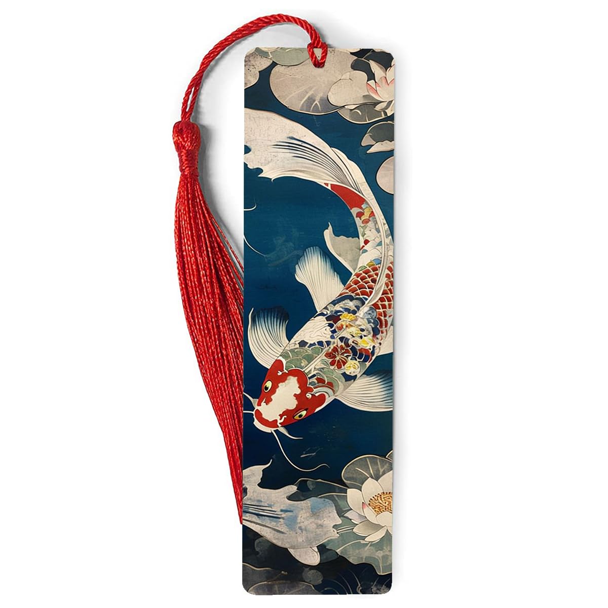 Japanese Koi Fish - Metal Bookmark for Readers & Bookworms Premium Durable Reading Bibliophile