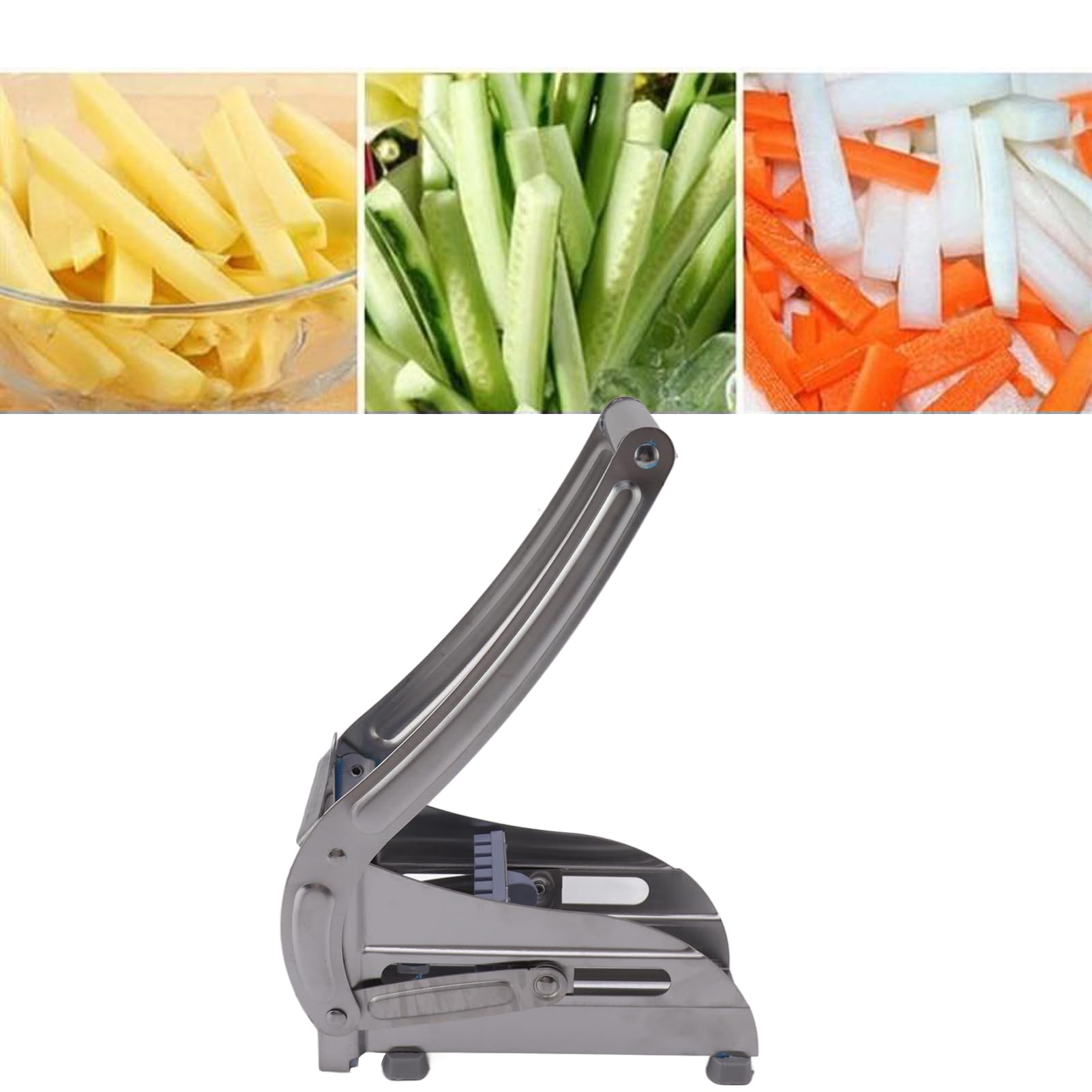 LS Kitchen - Frietsnijder Tellier - Frietsnijder Professioneel - Aardappelpers - Professionele aardappelsnijder - Groentesnijder - Snijmachine met Antislipvoeten - Perfect voor Aardappelen