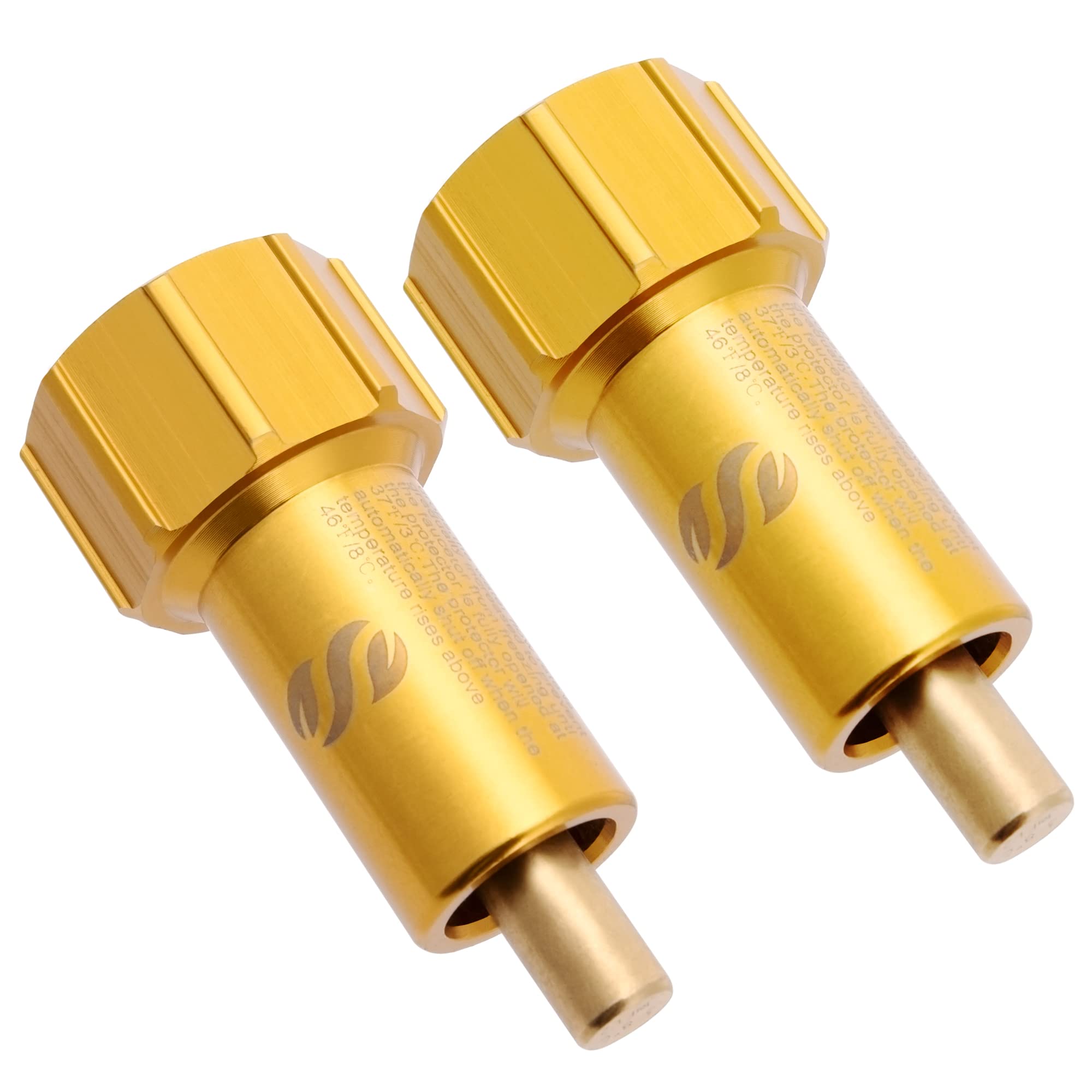 Photo 1 of SUNNYSTORY 2 Pack All Metal Outdoor Faucet Freeze Protection, Outdoor Spigot Freeze Protection, Frost Free Spigot Accessory, Durable Replacement for Faucet Cover for Winter, Freeze Proof Faucet