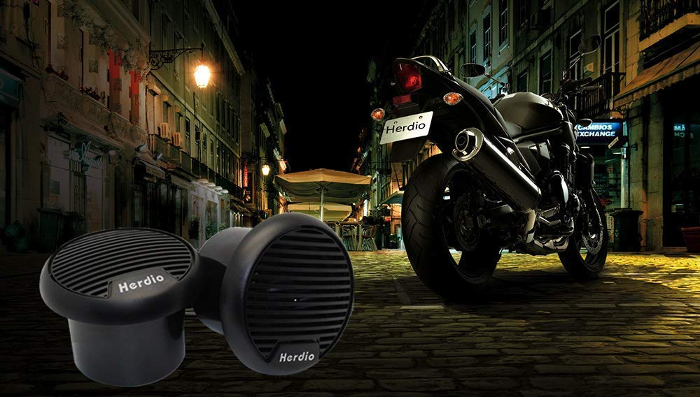 Herdio 7,6 cm (3 Zoll) wasserdichte Motorrad-Lautsprecher für Boot, ATV, Traktor, UTV, 140 W