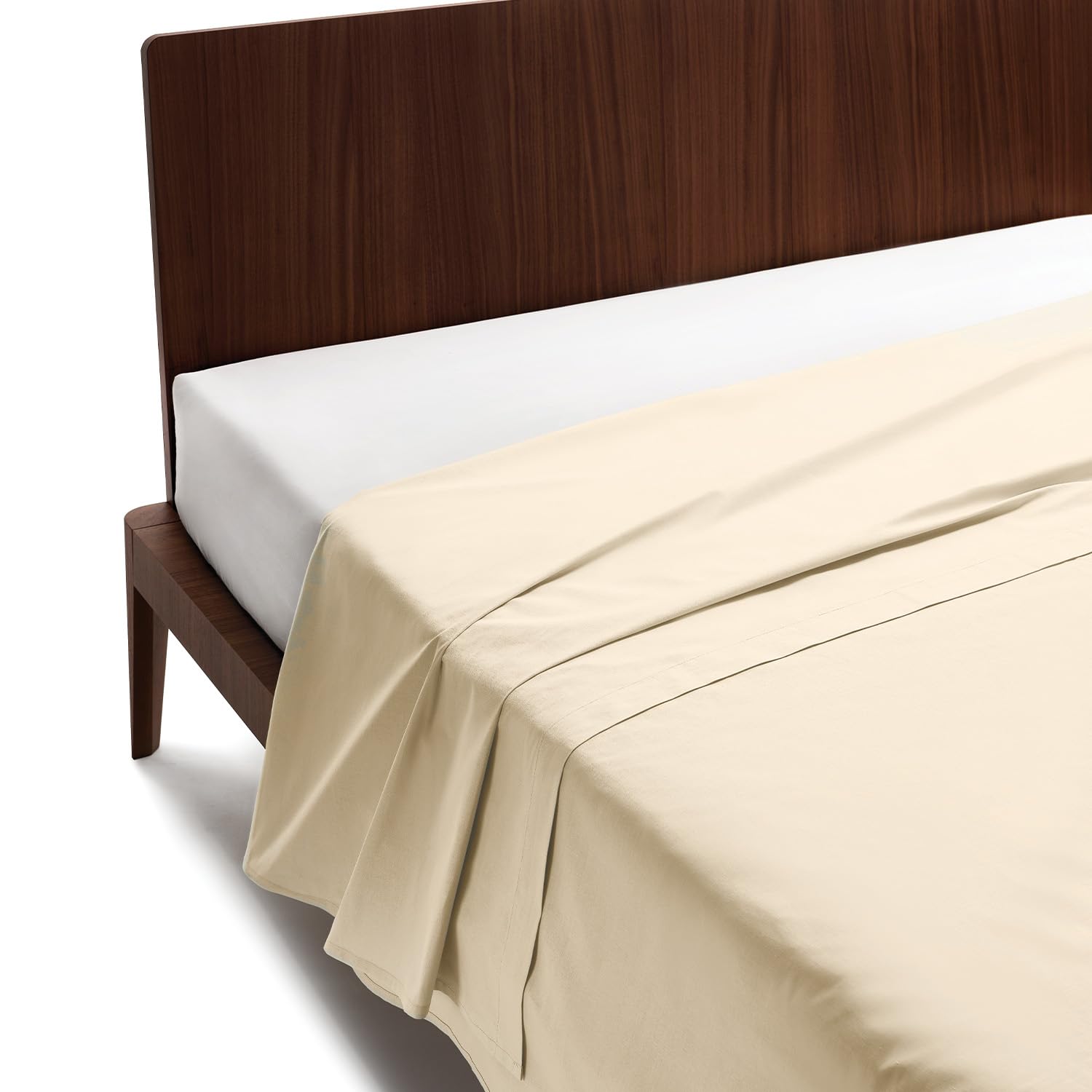 Guzzini Classic – Double Bed Linen 180 x 280 cm, 100% OekoTex Certified Percale Fresh and Breathable, Double Bed Sheet for Soft Durable Bedding