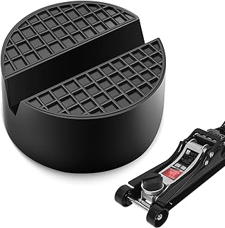 Jack Rubber Pad, Senbos Rubber Car Jack Pads Universal Frame Rail Protector Slotted Trolley Jacking Block Anti-Slip Car Jack Adapter Support Block Heavy Duty Car Lift Tool Accessories