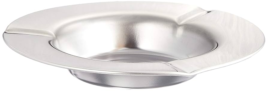 Amazon.co.jp: ステン (並)平無地灰皿 大 : ファッション