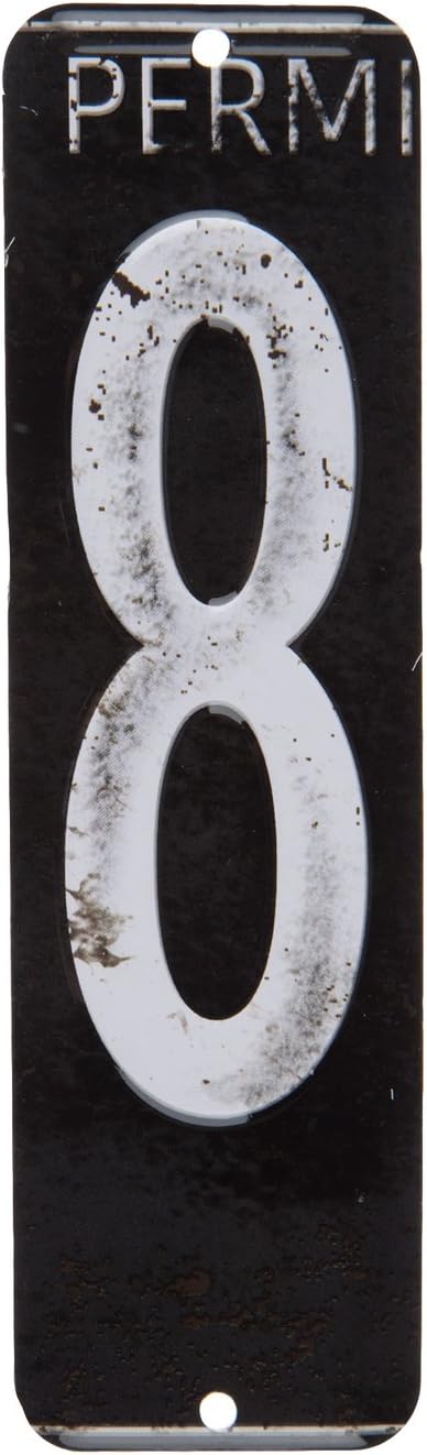 Placa de matrícula retro antigua, alfabeto indiviidual, letras de pared con monograma de pared, con buzones de correo montados en la pared, Mancave,