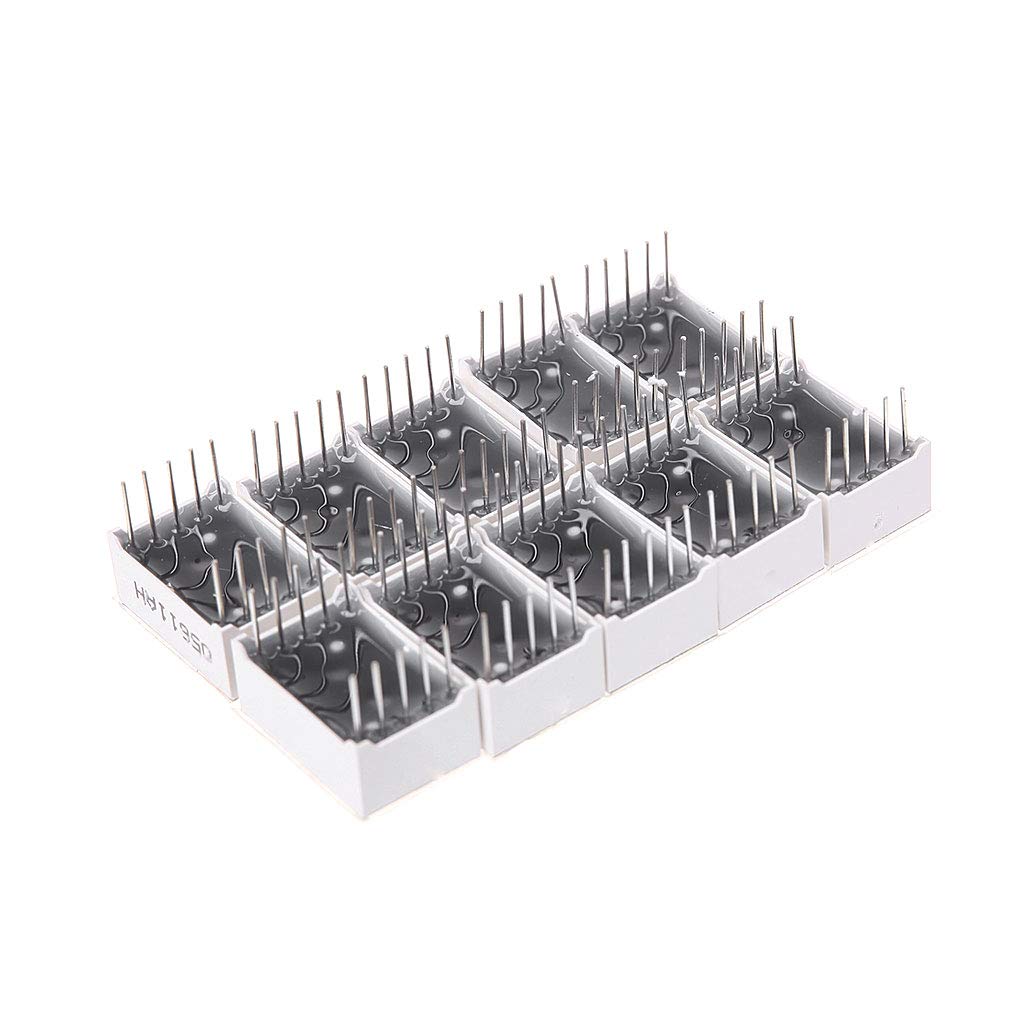 KAIXINXIN 10PCS 0.56 Inch 7 Segment 1 Digital LED Display Red Common Digital Tubes