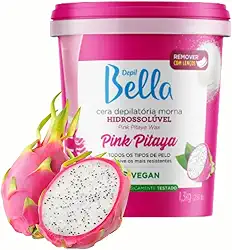 Depil Bella - Cera Hidrossolúvel Morma Natural Pink Pitaya 1300g