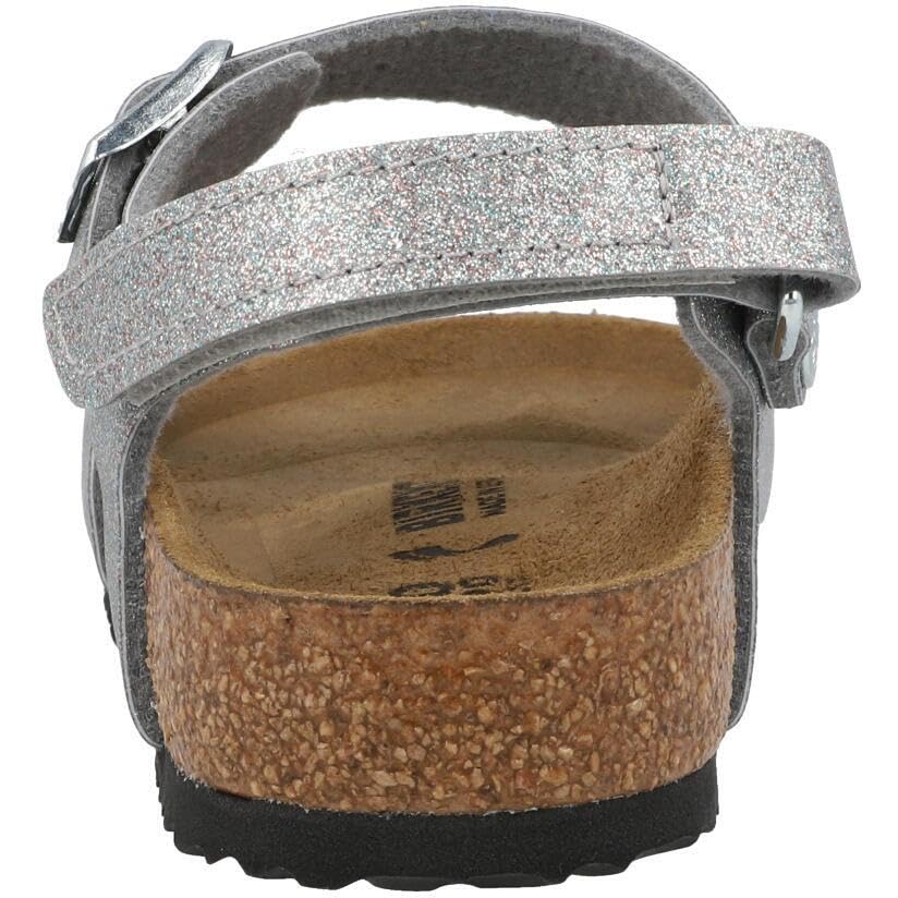 Birkenstock Rio Kids Sandal, Sparkling Light Silver, Birko-Flor, Cork-Latex Footbed, Narrow Fit3