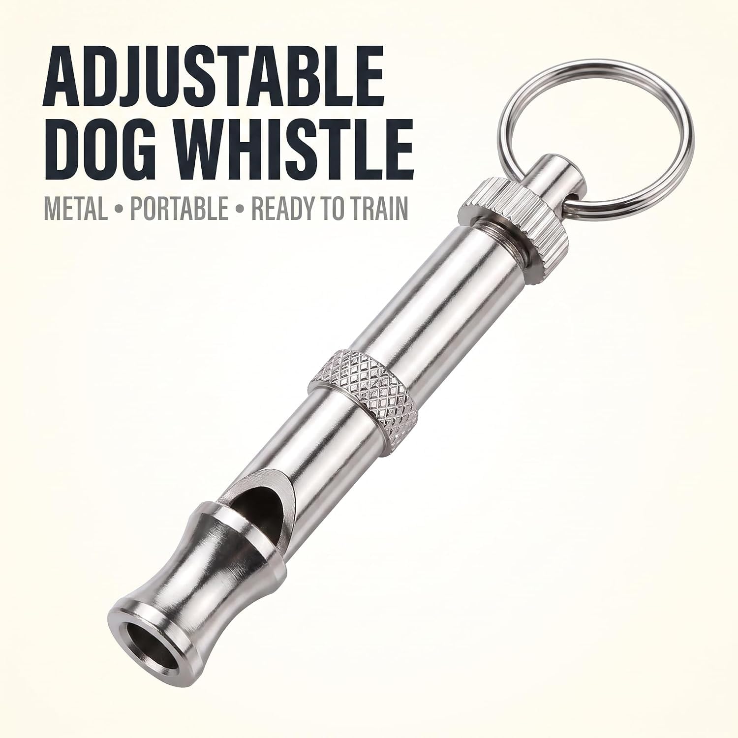 Silvery Dog Whistles, Adjustable Ultrasonic Dog Whistle, Portable Whistle Pet Whistle Supersonic Whistle Dog Whistles for Pet Training, Training and Behavior Aids Training and Behavior Aids