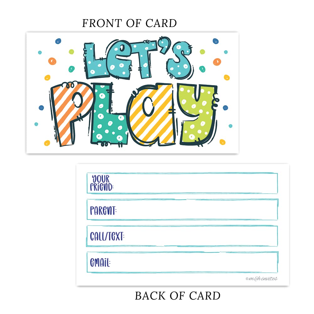 Amazon.com: 50 Play Date Cards for Kids - Let's Play Keep in Touch Contact Card for Boys and Girls (Business Card Size) : Toys & Games amazon-com-50-play-date-cards-for-kids-let-s-play-keep-in-touch-contact-card-for-boys-and-girls-business-card-size-toys-games