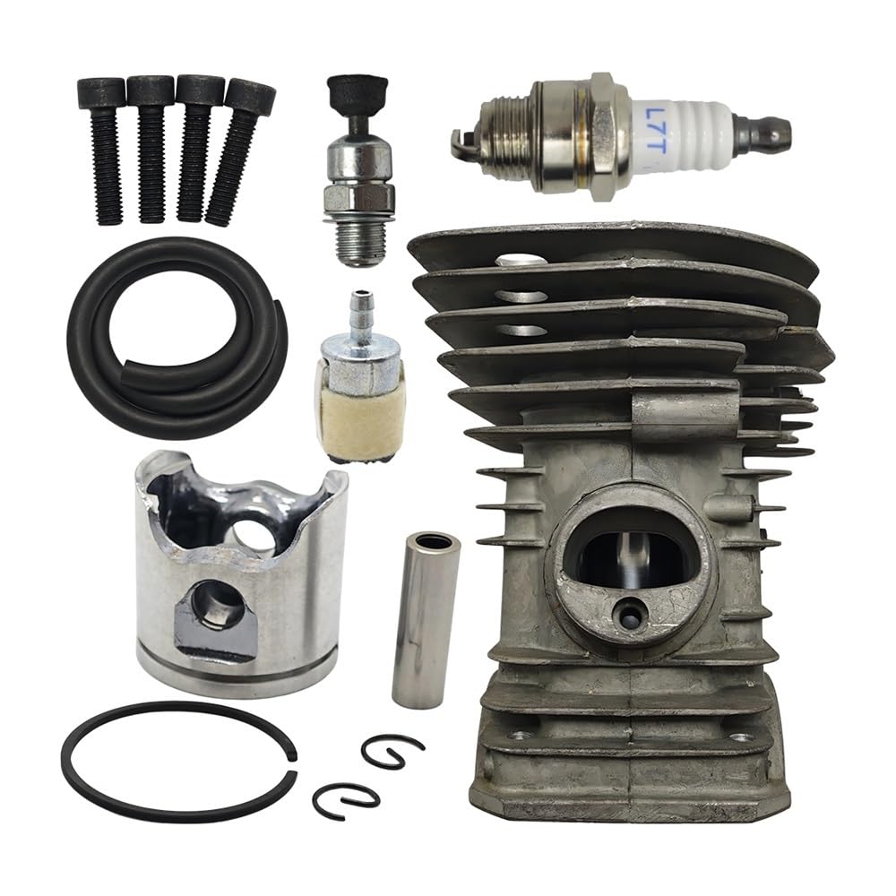 Kit de pistón de Cilindro de 40 mm Compatible con motosierras 340, 345, E, 350, EPA, 2141, 2145 y 2150.