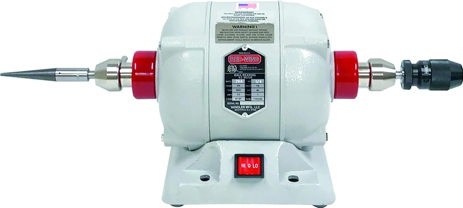 Handler Red Wing Lathe, 26A-KIT, 1/4 HP, 2-Speed 1725/3450 RPM, Low Base