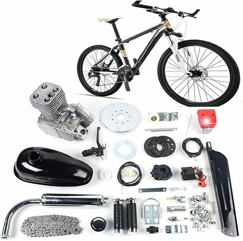 TBVECHI Gas Bicycle Kit, Gas Petrol Bike Engine Motor Scooter Kit Single Cylinder Air Cooling Engine Scooter for 26'' &28'' Bike