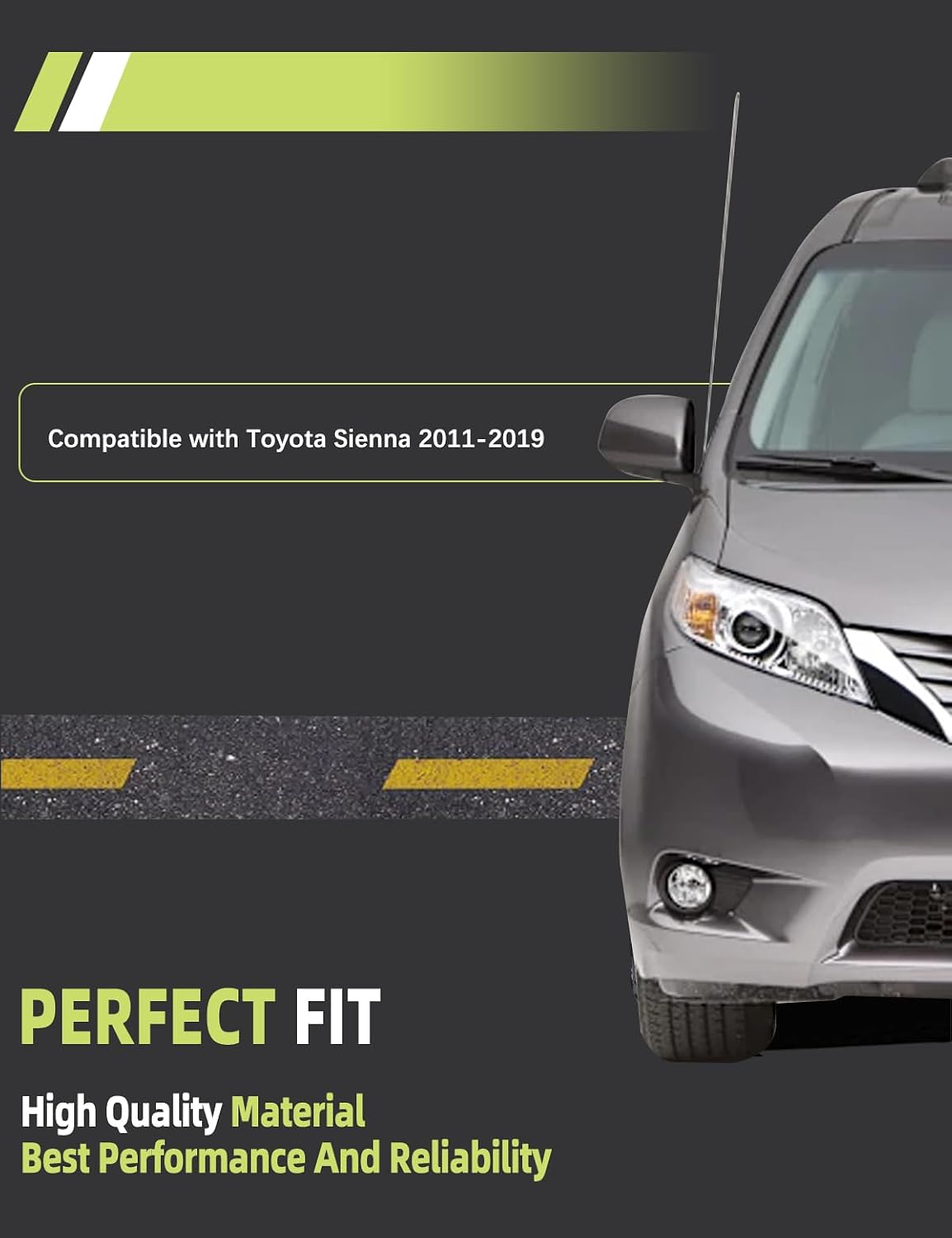 Fuel Door Cover Gas Tank Door Lid Compatible with Toyota Sienna 2011 2012 2013 2014 2015 2016 2017 2018 2019 Accessories Parts Replaces 77350-08020 7735008020