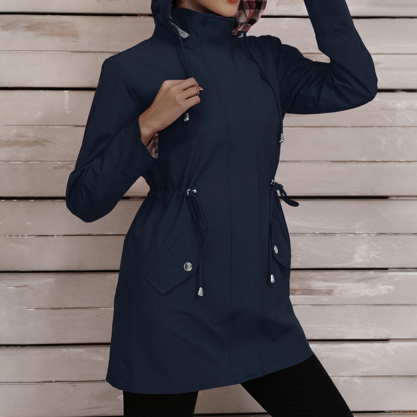 Giacca Con Cappuccio Snellente E Casual Per Donna Escursionismo Invernale Trekking Termica Running Completo Impermeabile Moto Antipioggia Sportiva Giacche Softshell Giubbotto Canadian
