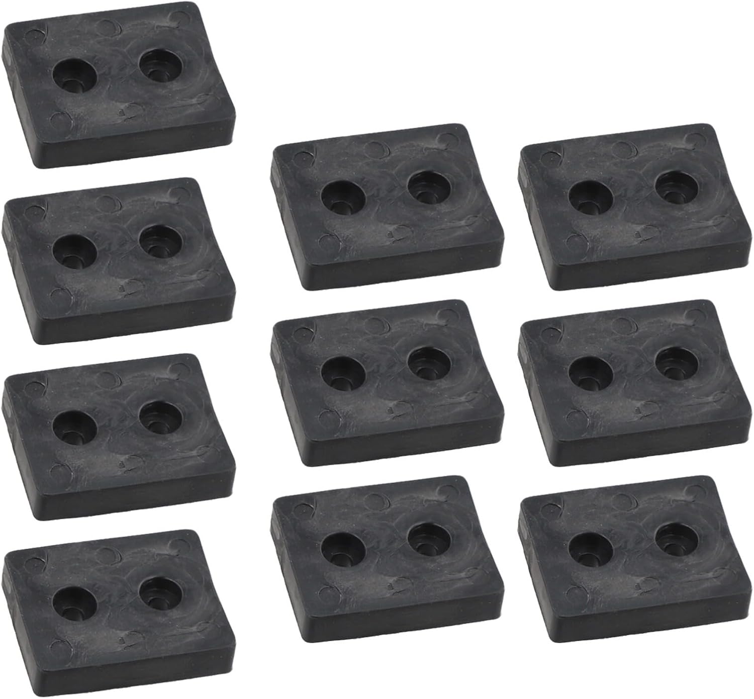 Rubber Equipment Pads for Fitness Machines - Shock Absorbing Bumpers with Non-Slip Design, Vibration Dampening Floor Savers for Gym Equipment and Weight Stack