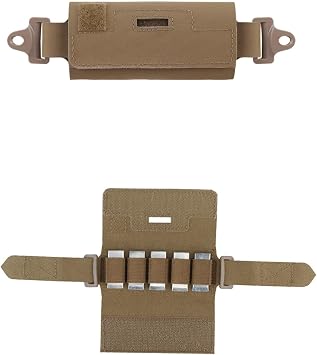 Airsoft Helmet Counterweight Pouch,Helmet Counterbalance Weight NVG Pouch with Five Blocks for Fast PJ BJ MH Tactical Helmet