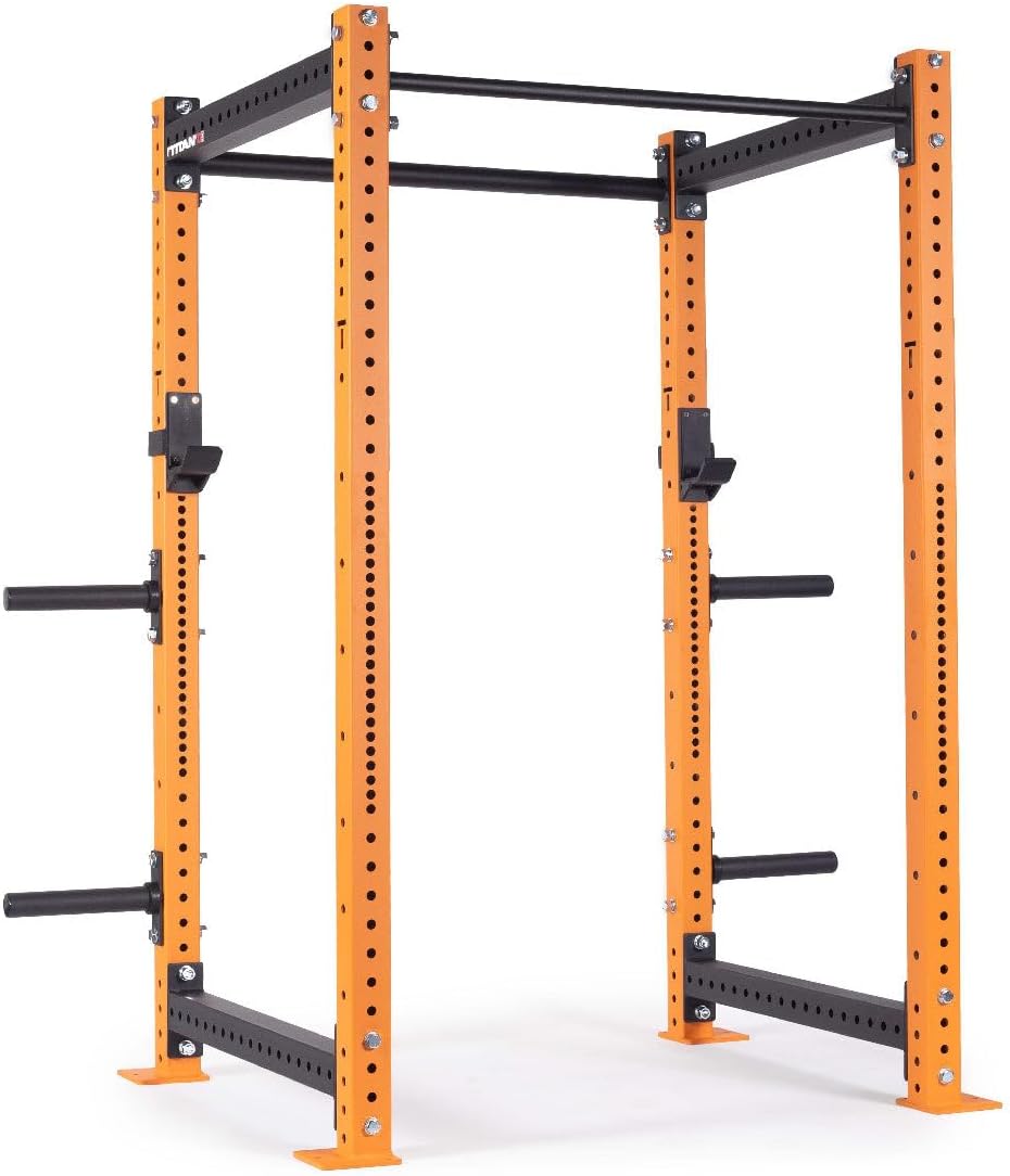 Titan Fitness Titan Fitness X-3 Series Power Rack – 80″ Height, 1650 LB Capacity, Pull Up Bars