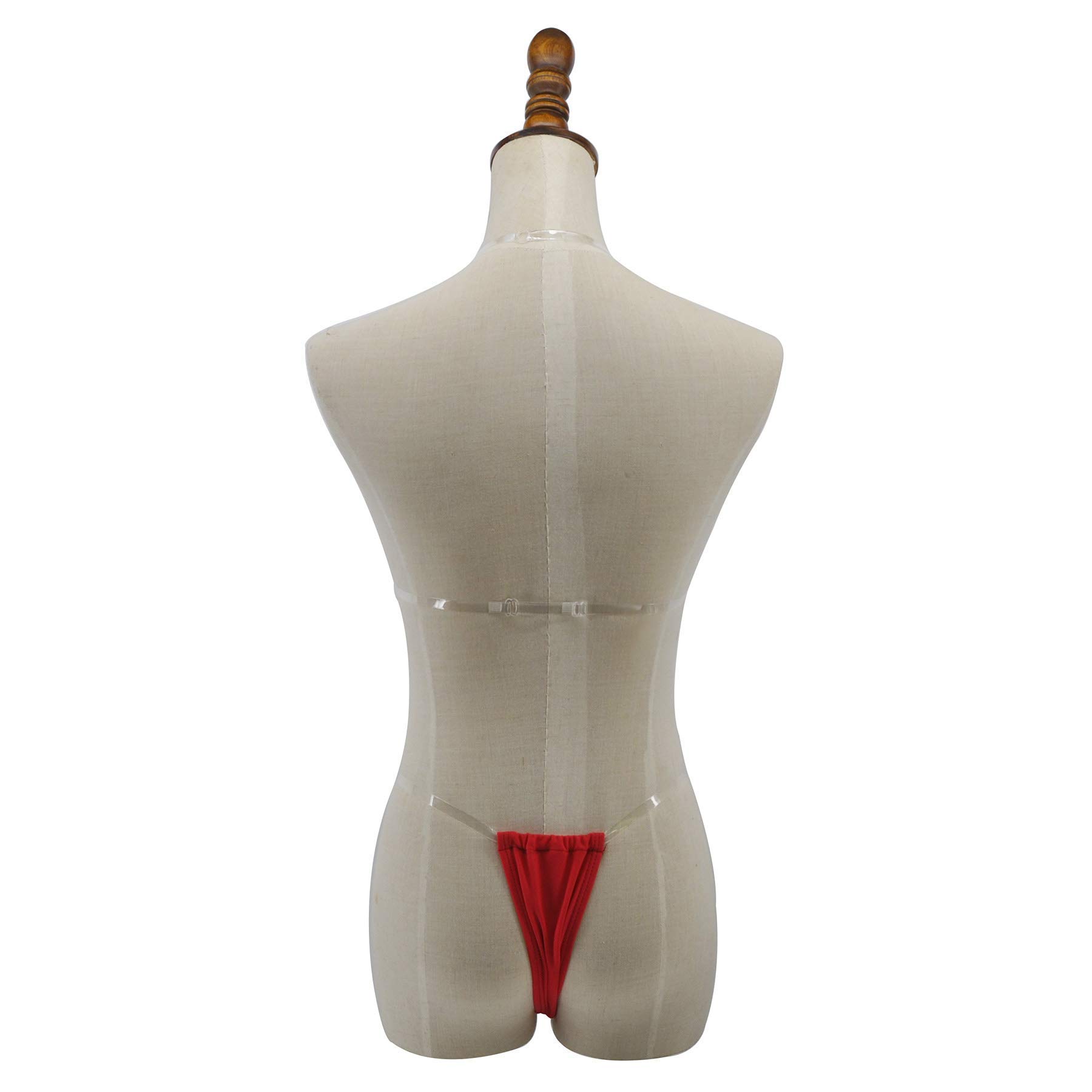 Buy SHERRYLO Thong Bikini Clear Straps Cheeky Brazilian Micro Thongs