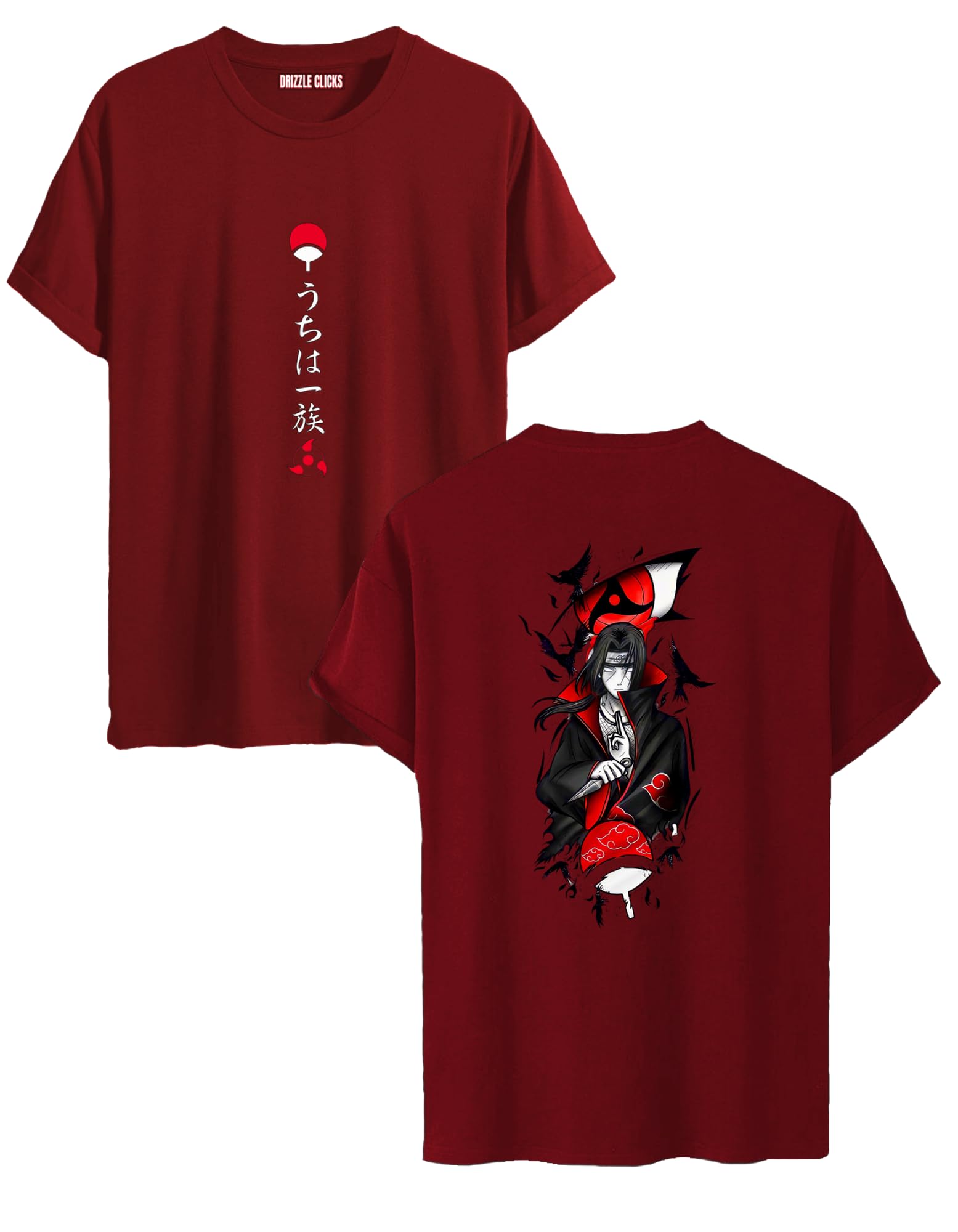 Drizzle Clicks Anime Printed T-Shirt for Men's XS,S,M,L,XL,2XL Size Tshirt-picture-48