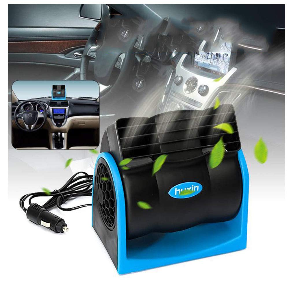 12V 60W 調整可能なカーエアコン、クーラー冷却ファンポータブルミニファン Amazon.co.jp: 12V / 24Vカーエアコン車両トラックボート車冷却空気
