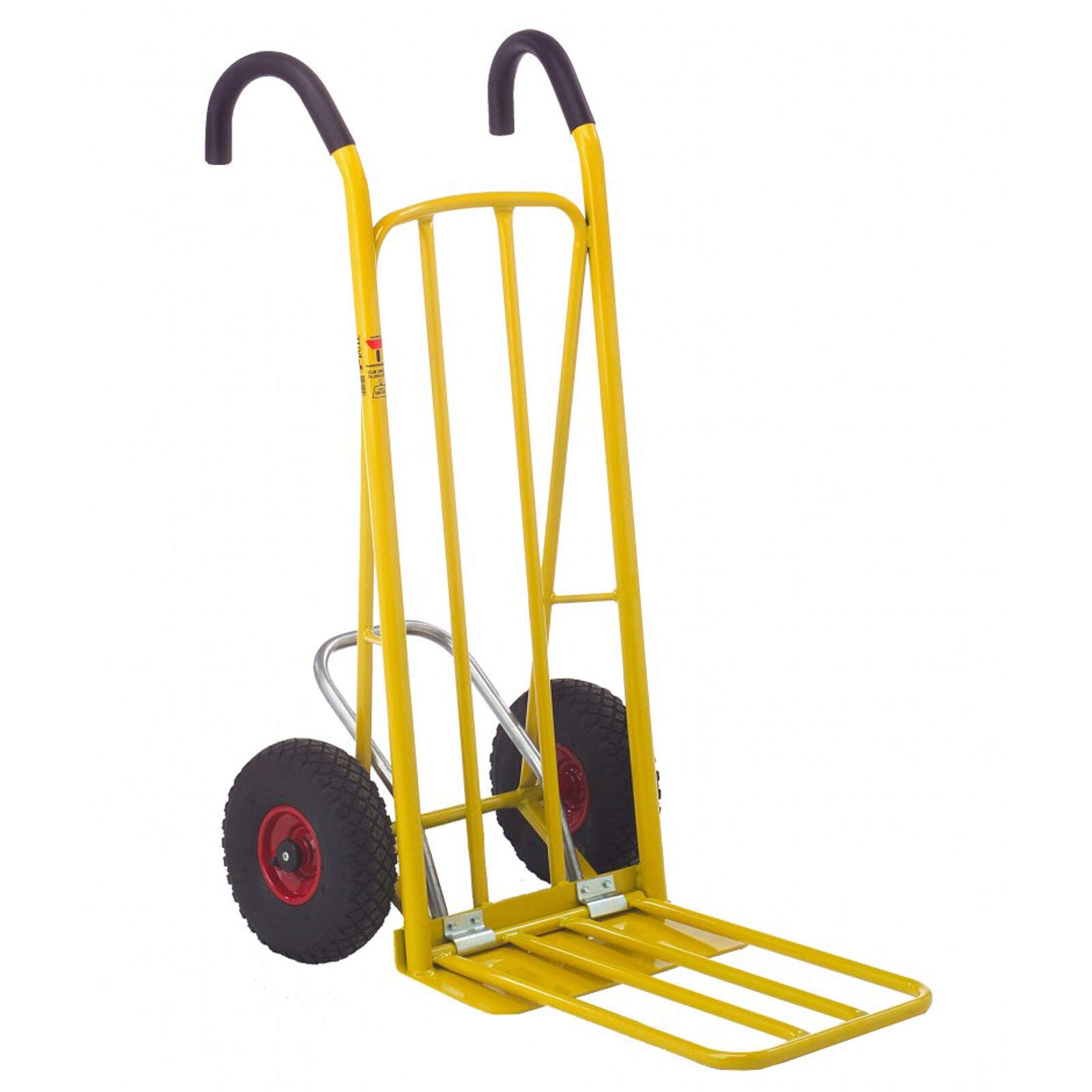 Ravendo 08502610 Multisackkarre mit ergonomischen, Griffen und Easy-Tip, Gelb RAL 1004