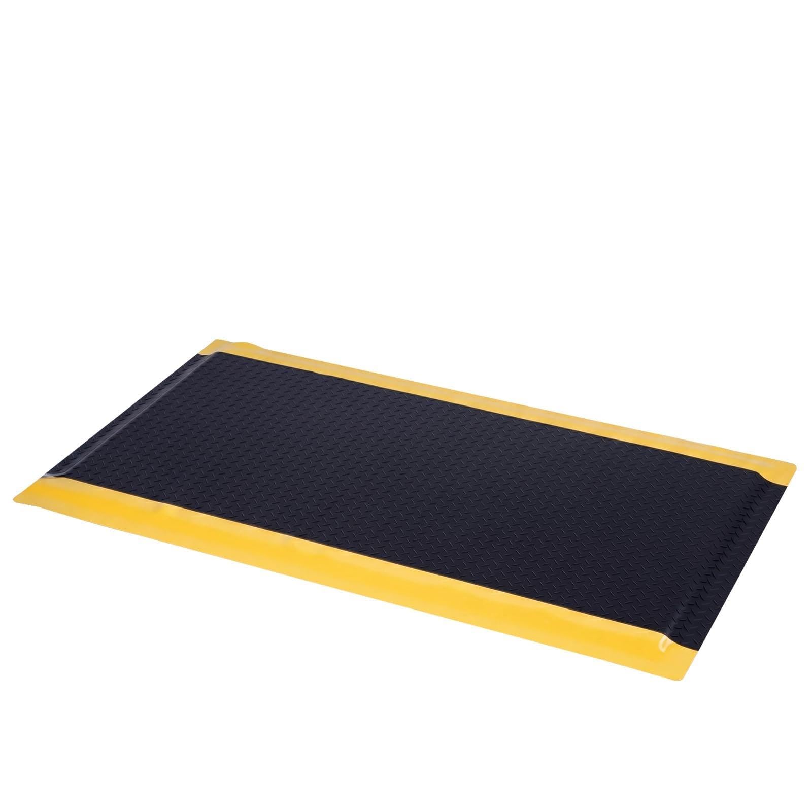 150 x 90cm Anti Ermüdungsmatte, 24mm Ermüdungshemmende Arbeitsmatte, antistatische Industriematte, rutschfeste PVC-Oberfläche&Gummiboden ergonomische Stehmatte für Werkstatt, Lager