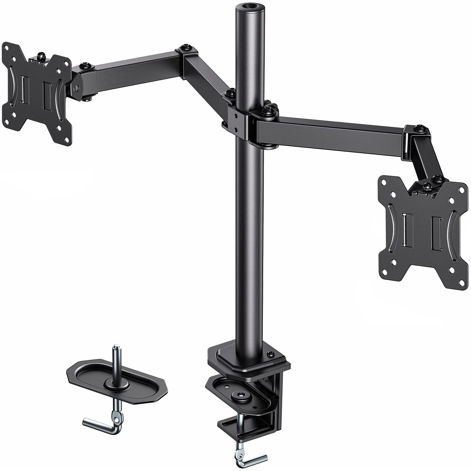 HUANUO Dual Monitor Stand for 1327 inch Screens, Heavy Duty Fully