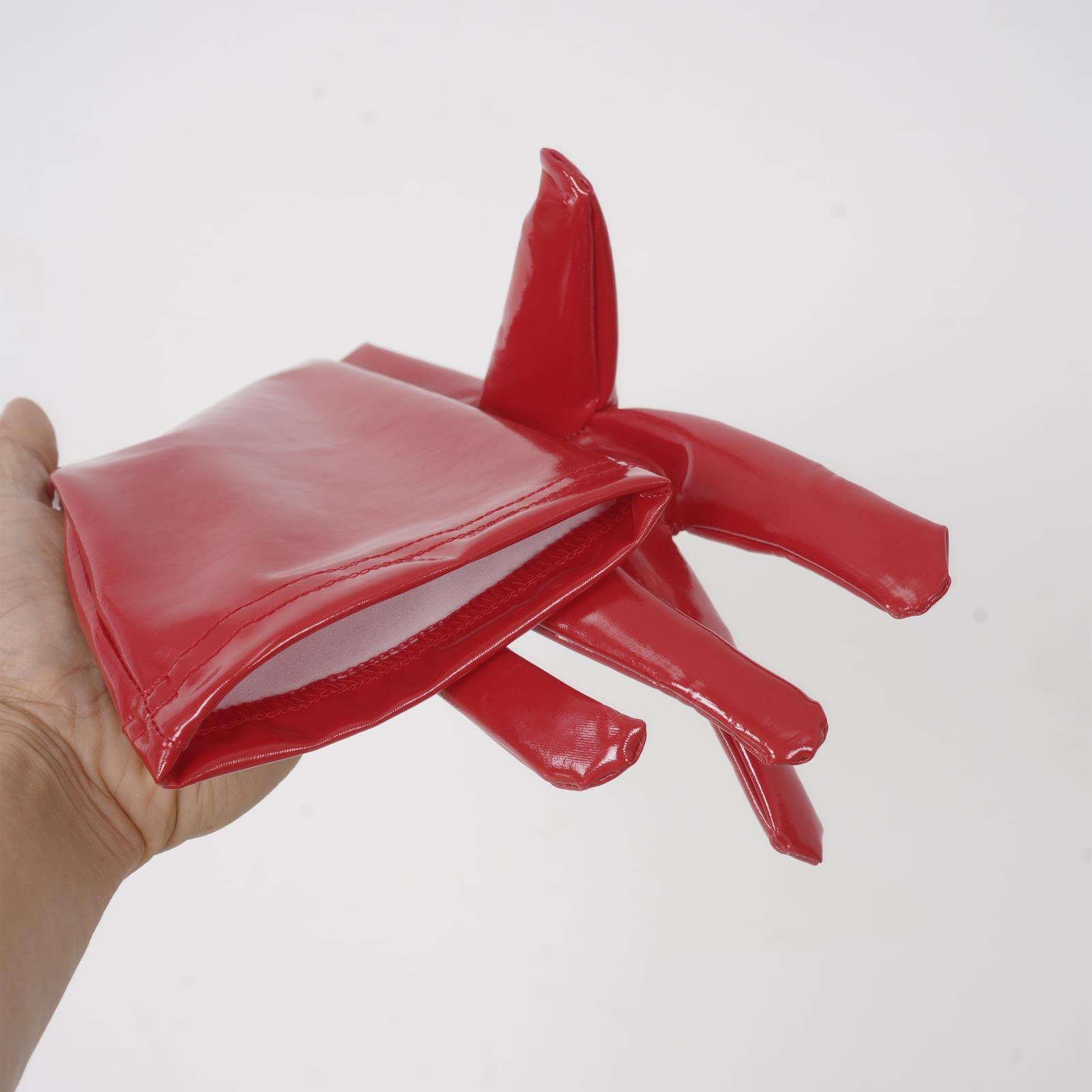 2 Paia Guanti Lunghi In Pelle Verniciata - Argento E Oro, Per Costumi E Palcoscenico - Foto 4