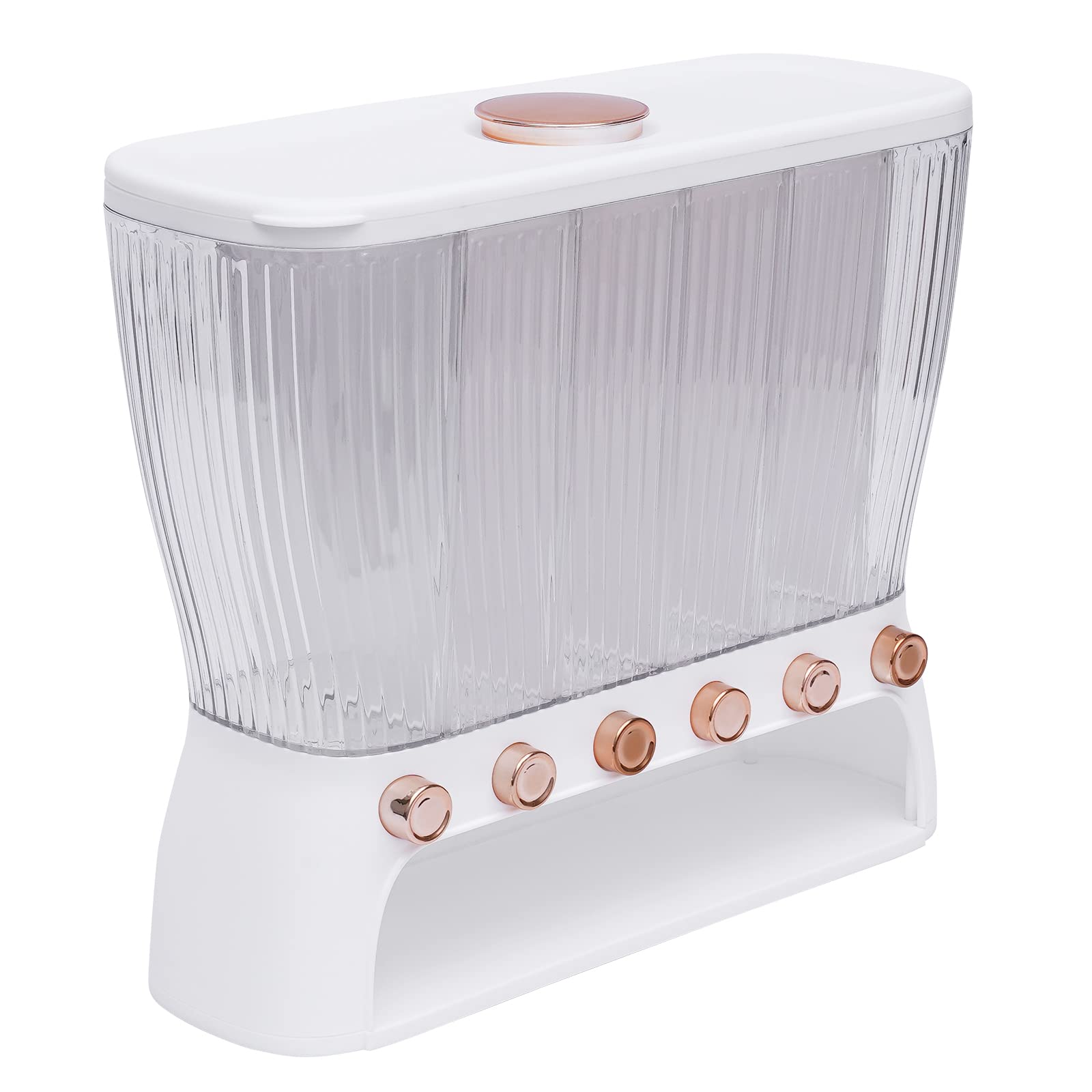 Dispenser per cereali a parete, 6 in 1 da cucina, contenitore per alimenti secchi, dispenser per cereali, contenitore per cereali, contenitore per cereali e semi di soia