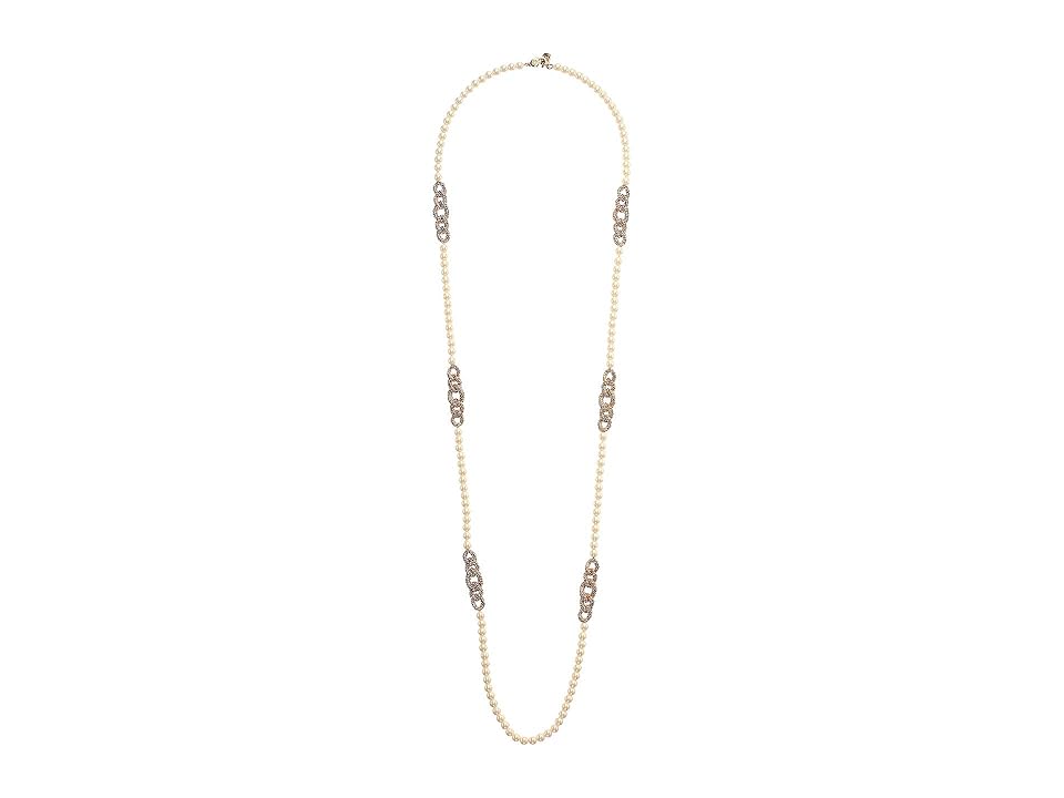

LAUREN Ralph Lauren 42 Pave Link Necklace (White) Necklace