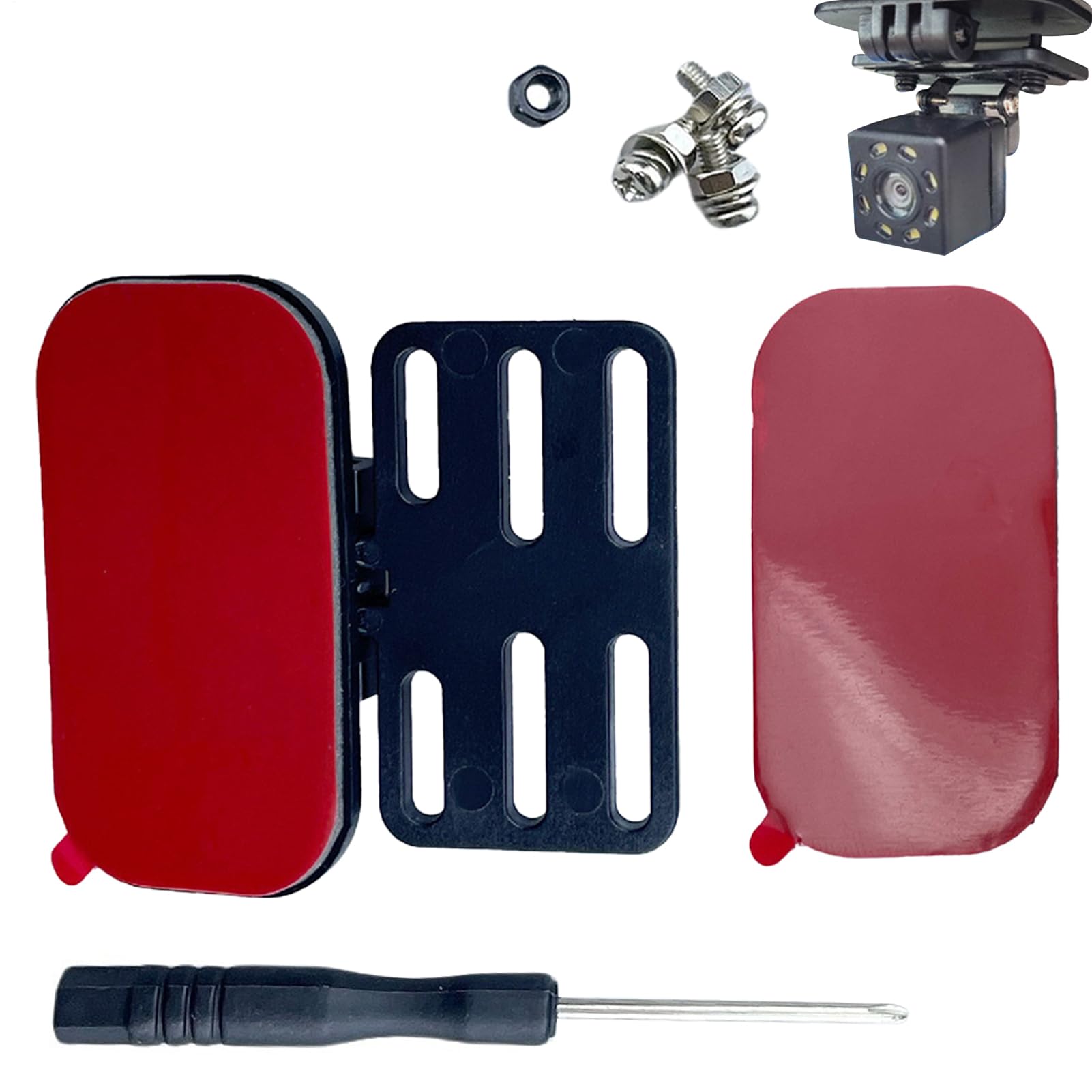 Rear Dash Cam Organizer Kit - Rear Window Camera Holder Rearview Camera Bracket Easy to Install Driving Parking