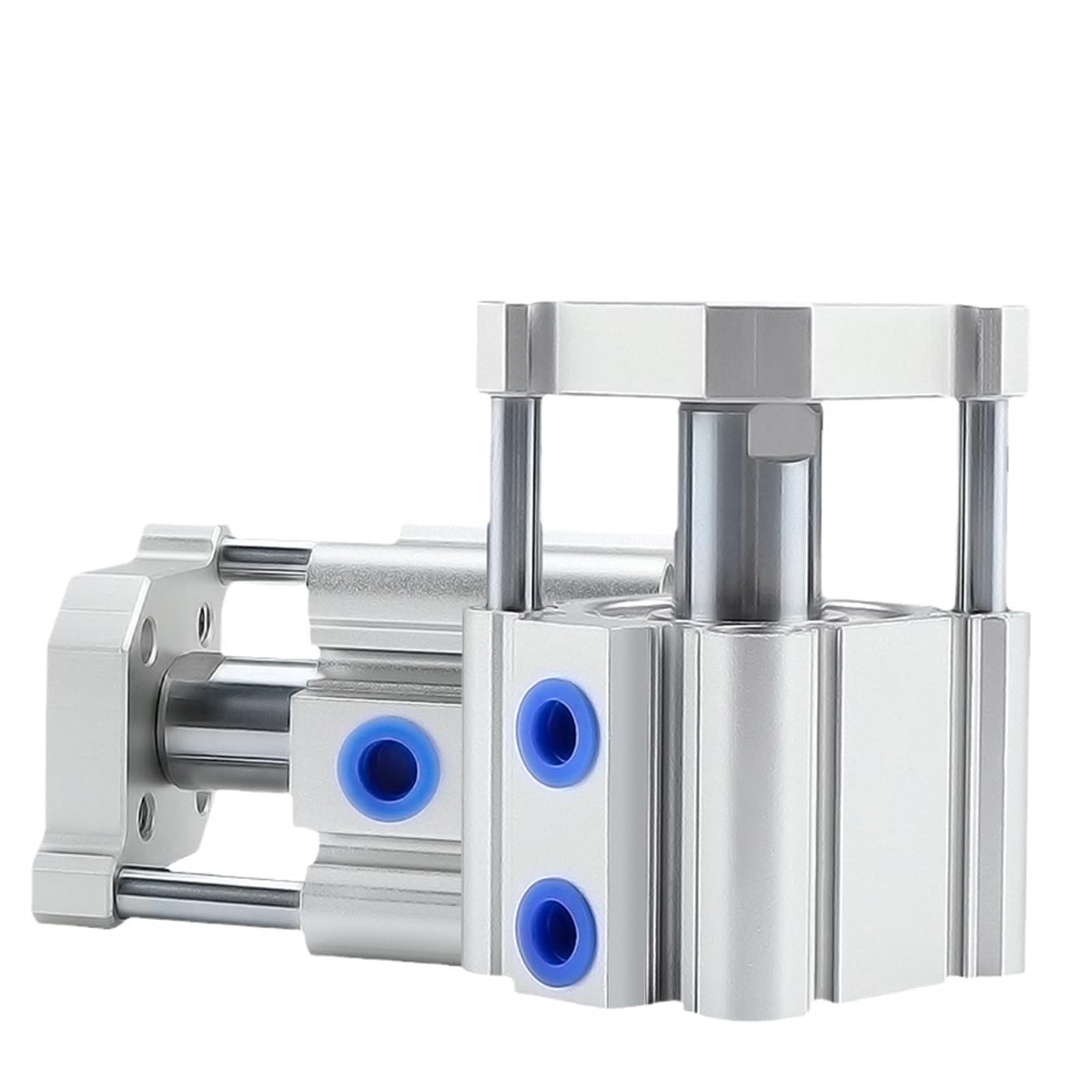 CDQMB CDQMB12/16 Cilindro neumático compacto de doble efecto con varilla guía y carrera magnética de 5 a 100 mm, 1 unidad(Stroke 30mm,CDQMB 16mm)