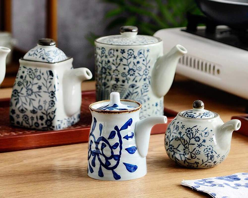 Japanse Keramische Olie Fles Azijn Pot Sushi Saus Dispenser A20