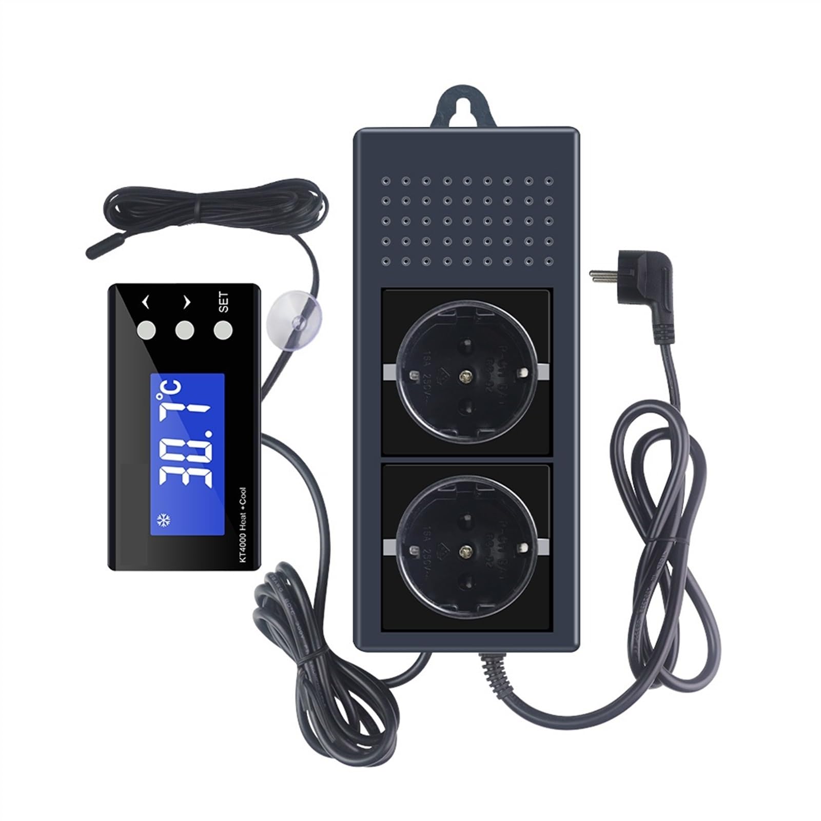 Termostato for acuario, controlador de temperatura, refrigerador, calefacción, refrigeración, Control regulador automático