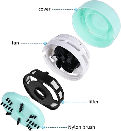 Miniatura 4 de Mini aspiradora, aspiradora portátil de escritorio inalámbrica, barredora de polvo de mano que funciona con pilas, bajo ruido y fuerte succión para