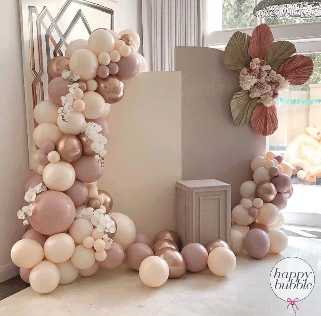 Nude Balloons 5 Inch 50 Pcs Baby Shower Party Balloons Happy Birthday